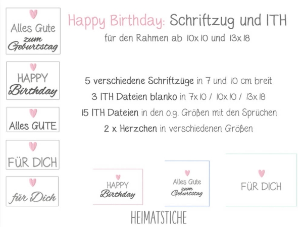 ITH - Geschenkhülle "Happy Birthday"
